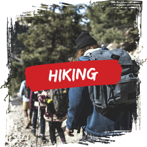 Hiking Equipment, shoes, jacket, shirts, & bags