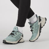 Salomon Women's Supercross 4 Trail Running Shoes Aquifer/Lunar Rock/Ebony