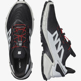 Salomon Men's Supercross 4 Trail Running Shoes Black/White/Fiery Red