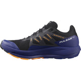 Salomon Men's Pulsar Trail Running Shoes Black/Clematis Blue/Blazing Orange