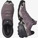 Salomon Women's Speedcross 6 Wide Trail Running Shoes Moonscape/Black/Ashes Of Roses