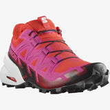 Salomon Women's Speedcross 6 Trail Running Shoes Fiery Red/Very Berry/White