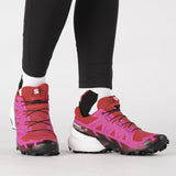 Salomon Women's Speedcross 6 Trail Running Shoes Fiery Red/Very Berry/White