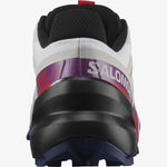 Salomon Women's Speedcross 6 Trail Running Shoes White/Sparkling Grape/Fiery Red