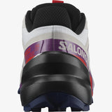 Salomon Women's Speedcross 6 Trail Running Shoes White/Sparkling Grape/Fiery Red