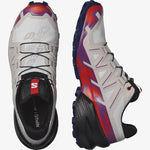 Salomon Women's Speedcross 6 Trail Running Shoes White/Sparkling Grape/Fiery Red