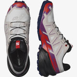 Salomon Women's Speedcross 6 Trail Running Shoes White/Sparkling Grape/Fiery Red