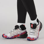Salomon Women's Speedcross 6 Trail Running Shoes White/Sparkling Grape/Fiery Red