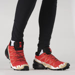 Salomon Men's Speedcross 6 Trail Running Shoes Fiery Red/Black/Safari