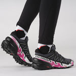 Salomon Women's Speedcross 6 Trail Running Shoes Ebony/White/Very Berry