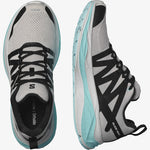Salomon Men's Glide Max Road Running Shoes Lunar Rock/Black/Tanager Turquoise