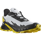 Salomon Men's Alphacross 4 Trail Running Shoes White/Black/Empire Yellow