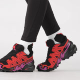 Salomon Women's Speedcross 6 GTX Trail Running Shoes Black/Fiery Red/Very Berry