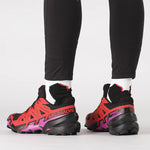 Salomon Women's Speedcross 6 GTX Trail Running Shoes Black/Fiery Red/Very Berry