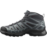 Salomon Women's X Ultra Pioneer Mid GTX Hiking Shoes Ebony/Stormy Weather/Wine Tasting