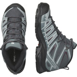 Salomon Women's X Ultra Pioneer Mid GTX Hiking Shoes Ebony/Stormy Weather/Wine Tasting