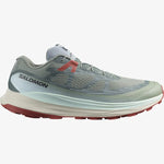 Salomon Men's Ultra Glide 2 Trail Running Shoes Lily Pad/Bleached Aqua/Hot Sauce