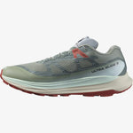Salomon Men's Ultra Glide 2 Trail Running Shoes Lily Pad/Bleached Aqua/Hot Sauce