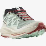 Salomon Women's Pulsar Trail W Trail Running Shoes Lily Pad/Bleached Aqua/Hot Sauce