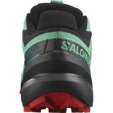Salomon Women's Speedcross 6 Trail Running Shoes Black/Biscay Green/Fiery Red