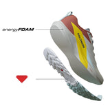 Salomon Men's Sense Ride 5 Trail Run Rainy Day/Hot Sauce/Freesia
