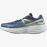 Salomon Men's Aero Glide Road Running Shoes Blue Ashes/Dark Sapphire/Sunny Lime