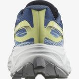 Salomon Men's Aero Glide Road Running Shoes Blue Ashes/Dark Sapphire/Sunny Lime