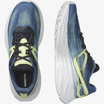 Salomon Men's Aero Glide Road Running Shoes Blue Ashes/Dark Sapphire/Sunny Lime