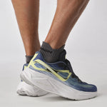 Salomon Men's Aero Glide Road Running Shoes Blue Ashes/Dark Sapphire/Sunny Lime