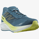 Salomon Men's Aero Blaze Road Running Shoes Blue Ashes/Sunny Lime/Dark Sapphire