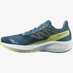 Salomon Men's Aero Blaze Road Running Shoes Blue Ashes/Sunny Lime/Dark Sapphire