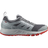 Salomon Men's Wander Trail Running Shoes Quiet Shade/Lunar Rock/Fiery Red