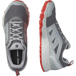 Salomon Men's Wander Trail Running Shoes Quiet Shade/Lunar Rock/Fiery Red