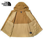 The North Face Men's Crinkle Woven Wind Jacket Khaki Stone/Utility Brown