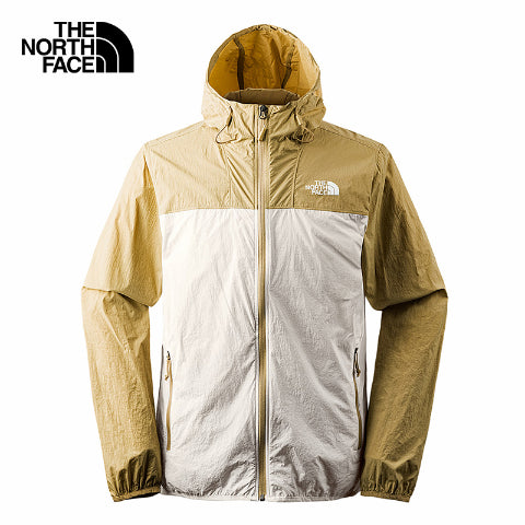 The North Face Men's UPF Wind Jacket Khaki Stone/Gardenia White