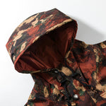 The North Face Men's M66 Utility Rain Jacket Brandy Brown Evolved Texture Print