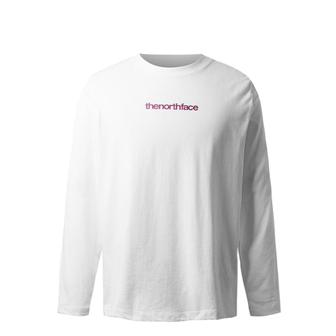The North Face Men's Long Sleeve Jumbo Logo T-Shirt TNF White