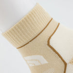 The North Face Unisex Hiking Lightweight Socks Gravel/Gardenia White/Utility Brown