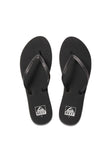 Reef Women's Stargazer Toe-Post Sandal Black/Black