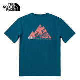 The North Face Men's Climbing Mountain Short Sleeve T-Shirt Blue Coral