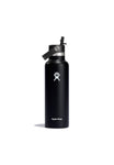 Hydro Flask Standard Mouth With Straw Cap Black - 21oz