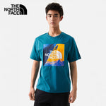 The North Face Men's Short Sleeve Climbing Graphic T-Shirt Blue Coral