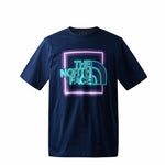 The North Face Men's Short Sleeve Neon Graphic T-Shirt Summit Navy