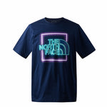 The North Face Men's Short Sleeve Neon Graphic T-Shirt Summit Navy