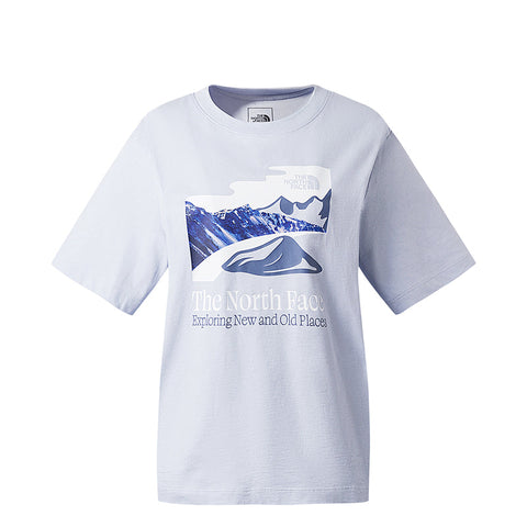 The North Face Women's Short Sleeve Places We Love T-Shirt  Dusty Periwinkle