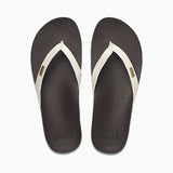 Reef Women's Cushion Court Toe-Post Sandal Brown Sassy