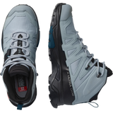 Salomon Women's X Ultra 4 Mid Wide GTX Hiking Shoes Quarry/Black/Legion Blue
