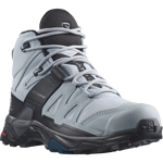 Salomon Women's X Ultra 4 Mid Wide GTX Hiking Shoes Quarry/Black/Legion Blue