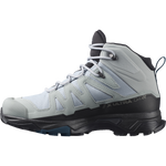 Salomon Women's X Ultra 4 Mid Wide GTX Hiking Shoes Quarry/Black/Legion Blue
