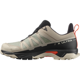 Salomon Men's X Ultra 4 GTX Hiking Shoes Vintage Khaki/Black/Cherry Tomato